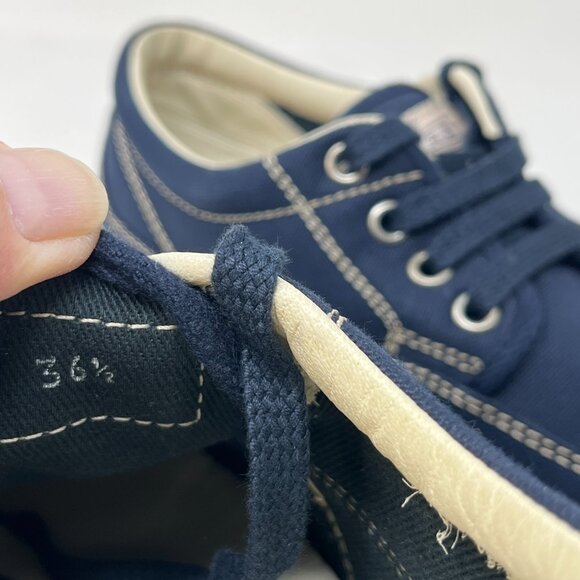 NEW ~ HOGAN by TOD'S Women's 36.5 Blue Canvas Sneakers Lace Up Shoes - Picture 8 of 8